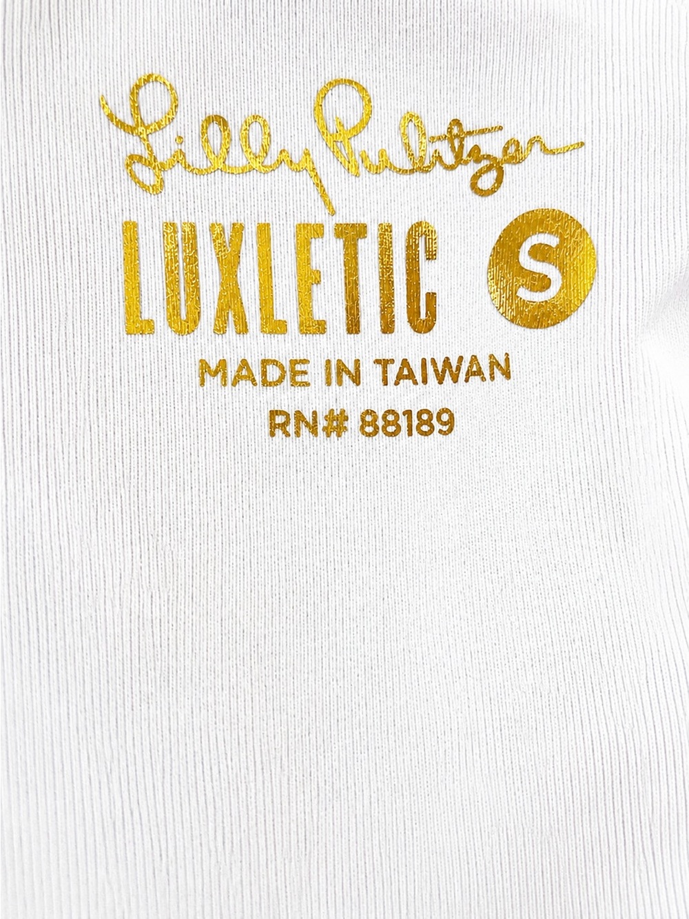 Lilly Pulitzer Luxletic Palm Print Zip Front Tank Top Built-In Bra S - Picture 11 of 13
